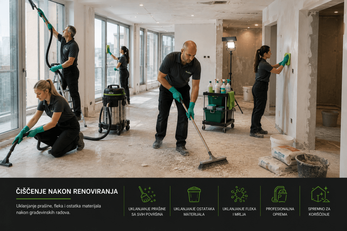 Čišćenje nakon renoviranja