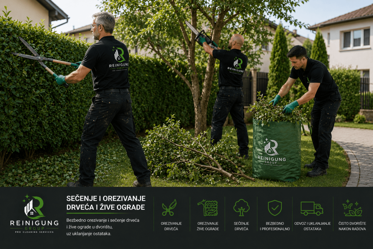 Sečenje i orezivanje drveća i žive ograde